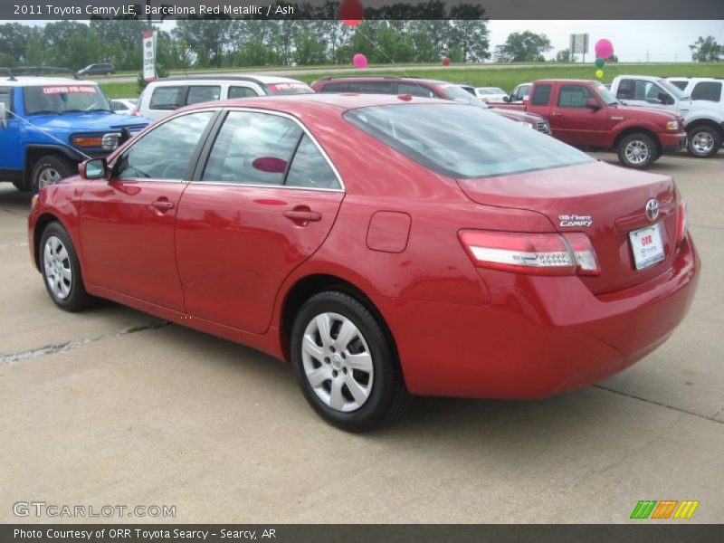 Barcelona Red Metallic / Ash 2011 Toyota Camry LE