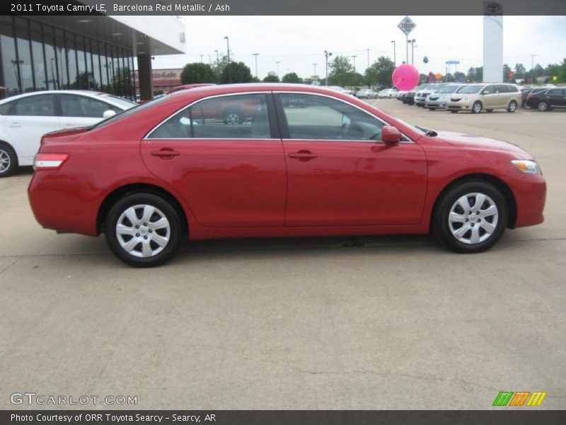 Barcelona Red Metallic / Ash 2011 Toyota Camry LE