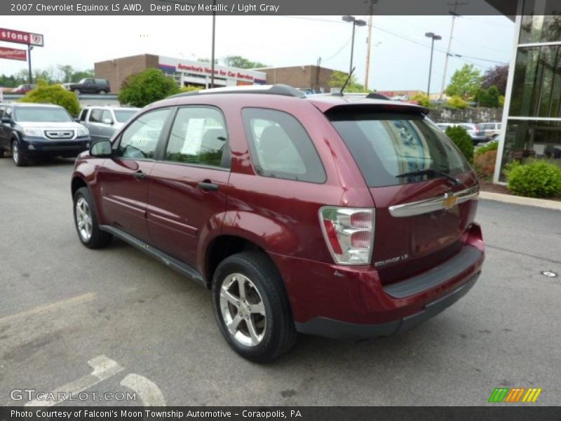 Deep Ruby Metallic / Light Gray 2007 Chevrolet Equinox LS AWD