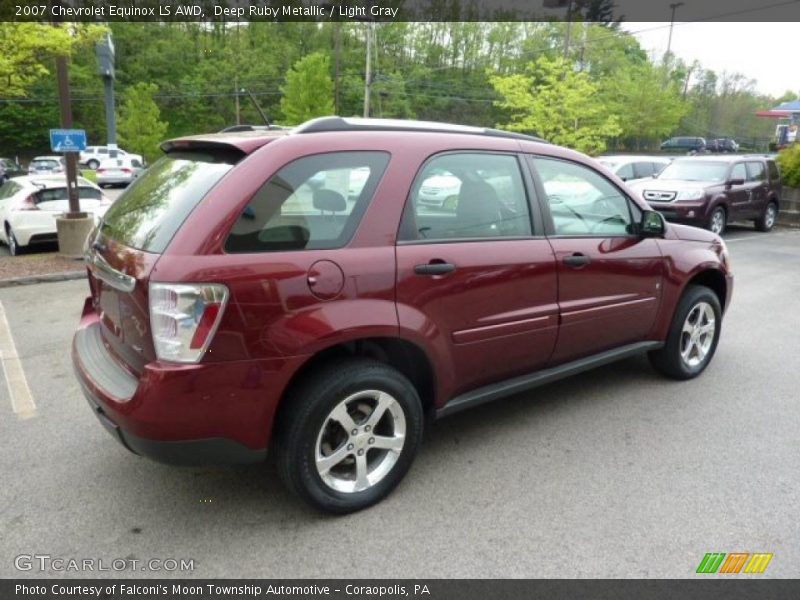 Deep Ruby Metallic / Light Gray 2007 Chevrolet Equinox LS AWD