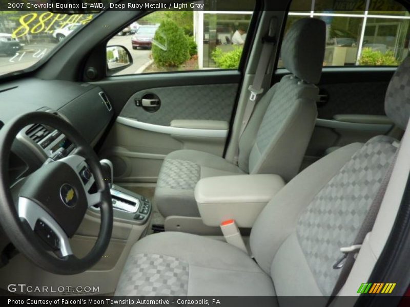 Deep Ruby Metallic / Light Gray 2007 Chevrolet Equinox LS AWD
