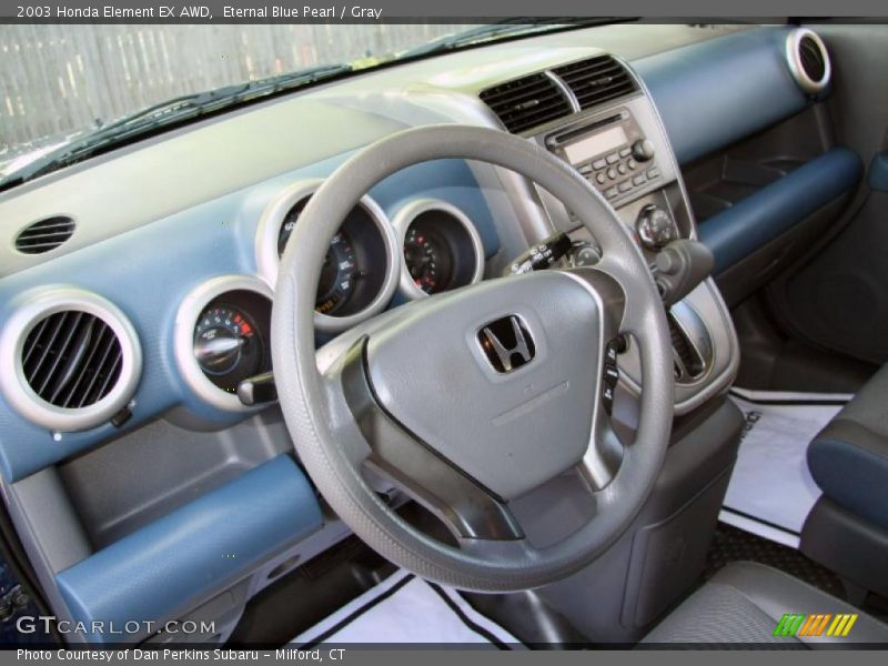 Eternal Blue Pearl / Gray 2003 Honda Element EX AWD