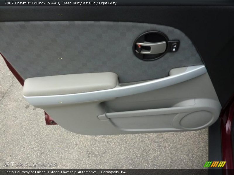 Deep Ruby Metallic / Light Gray 2007 Chevrolet Equinox LS AWD