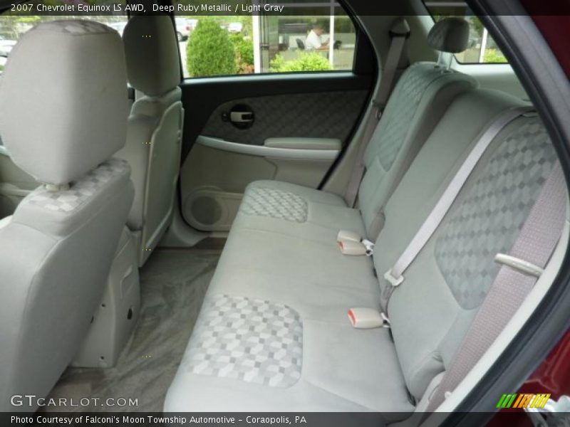 Deep Ruby Metallic / Light Gray 2007 Chevrolet Equinox LS AWD