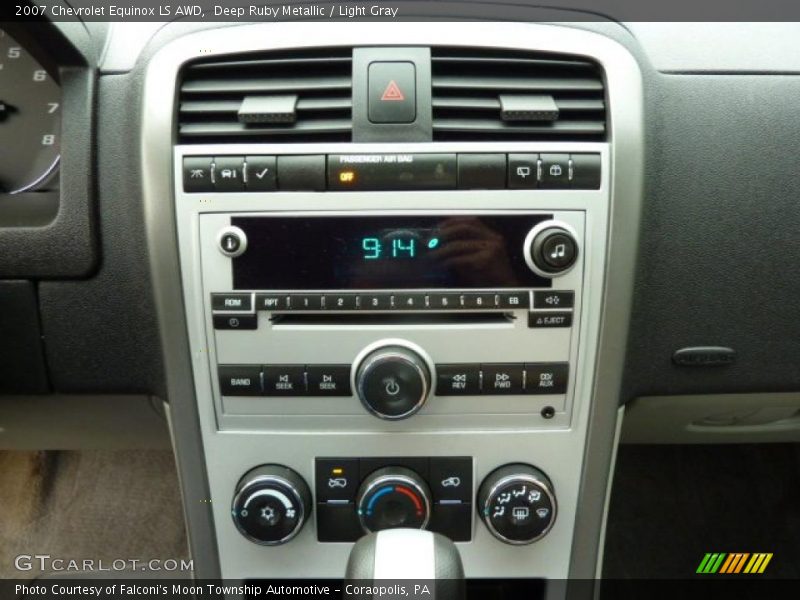 Deep Ruby Metallic / Light Gray 2007 Chevrolet Equinox LS AWD