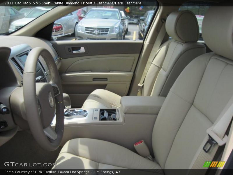 White Diamond Tricoat / Cashmere/Dark Cashmere 2011 Cadillac STS V6 Sport