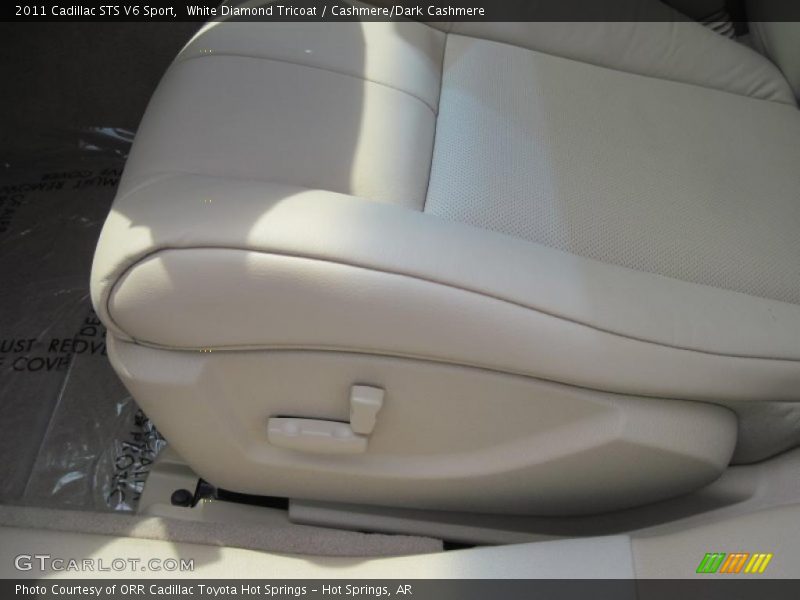White Diamond Tricoat / Cashmere/Dark Cashmere 2011 Cadillac STS V6 Sport