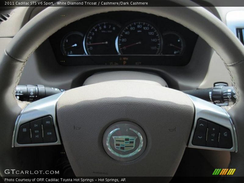 White Diamond Tricoat / Cashmere/Dark Cashmere 2011 Cadillac STS V6 Sport