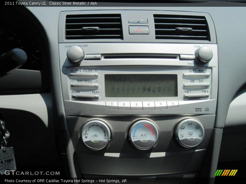 Classic Silver Metallic / Ash 2011 Toyota Camry LE