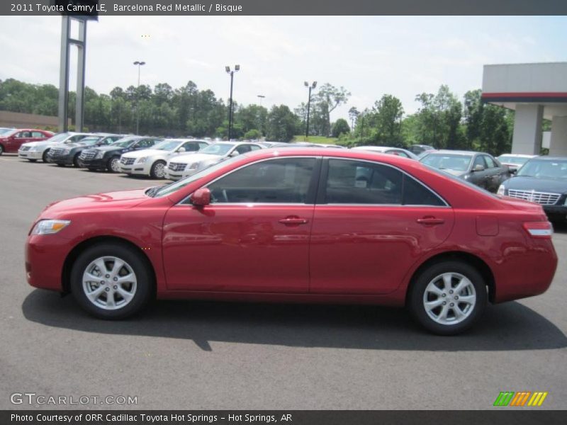 Barcelona Red Metallic / Bisque 2011 Toyota Camry LE