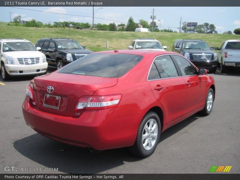 Barcelona Red Metallic / Bisque 2011 Toyota Camry LE