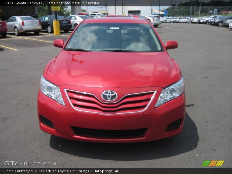 Barcelona Red Metallic / Bisque 2011 Toyota Camry LE