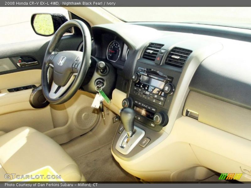 Nighthawk Black Pearl / Ivory 2008 Honda CR-V EX-L 4WD