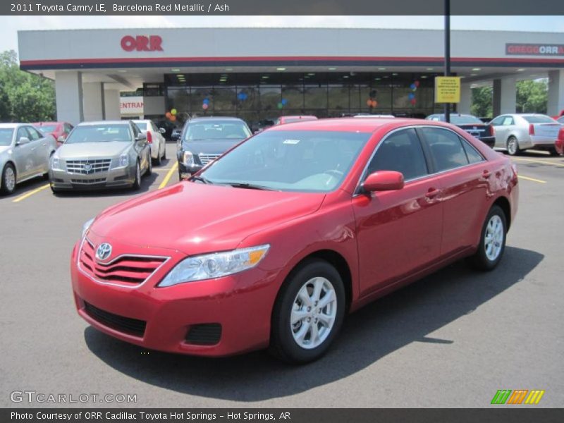 Barcelona Red Metallic / Ash 2011 Toyota Camry LE