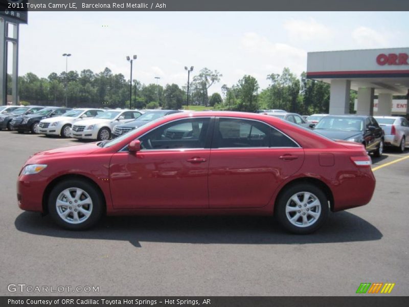 Barcelona Red Metallic / Ash 2011 Toyota Camry LE