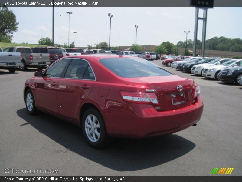Barcelona Red Metallic / Ash 2011 Toyota Camry LE