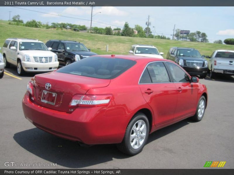 Barcelona Red Metallic / Ash 2011 Toyota Camry LE