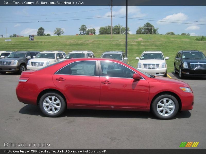 Barcelona Red Metallic / Ash 2011 Toyota Camry LE