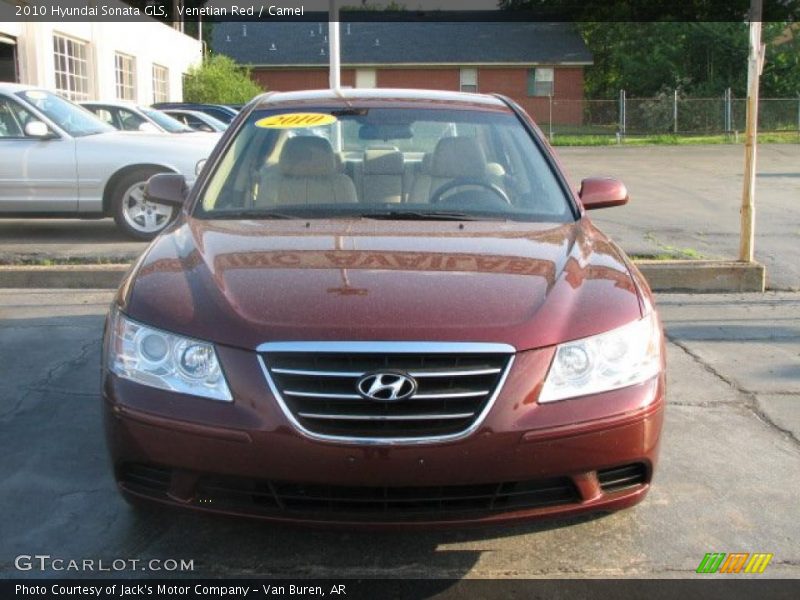 Venetian Red / Camel 2010 Hyundai Sonata GLS