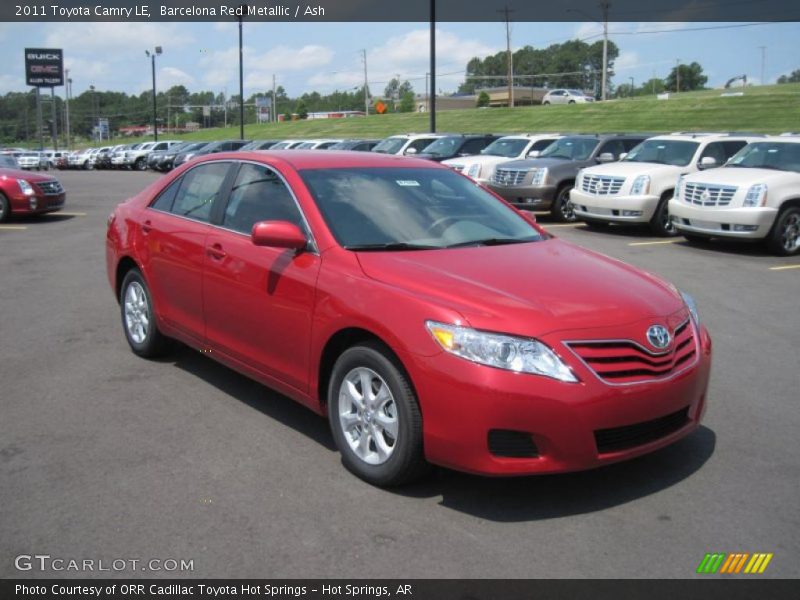 Barcelona Red Metallic / Ash 2011 Toyota Camry LE
