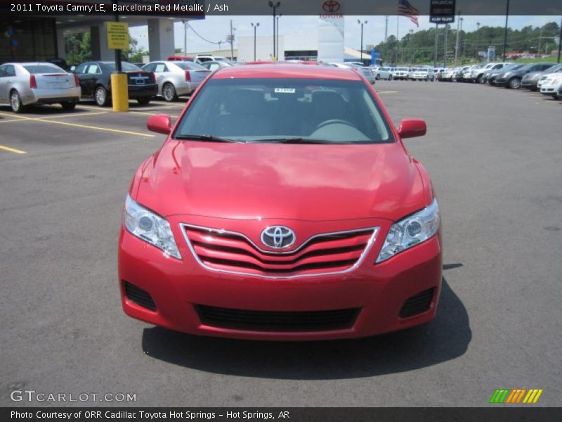 Barcelona Red Metallic / Ash 2011 Toyota Camry LE