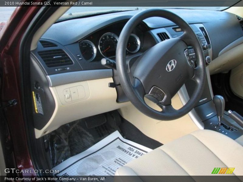 Venetian Red / Camel 2010 Hyundai Sonata GLS