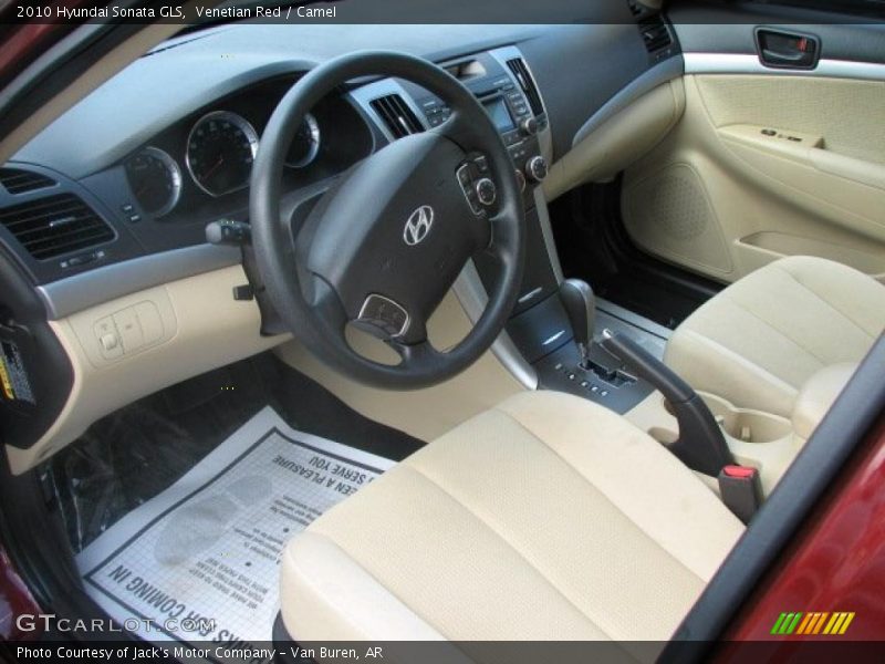 Venetian Red / Camel 2010 Hyundai Sonata GLS