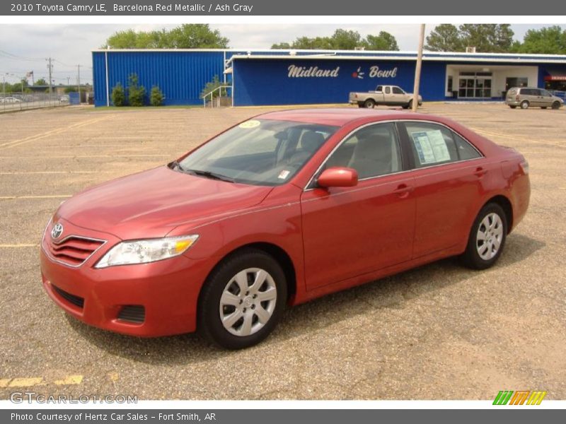 Barcelona Red Metallic / Ash Gray 2010 Toyota Camry LE