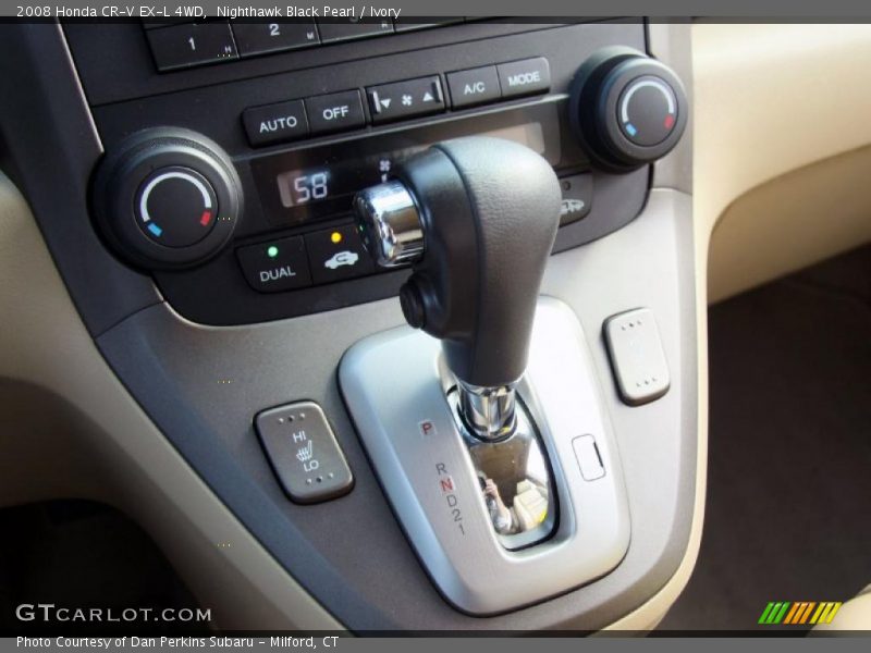 Nighthawk Black Pearl / Ivory 2008 Honda CR-V EX-L 4WD