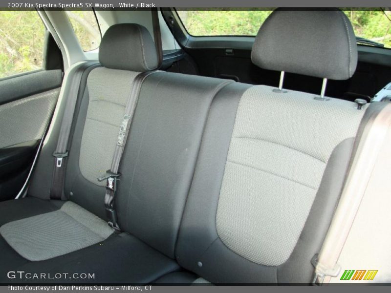 White / Black 2007 Kia Spectra Spectra5 SX Wagon