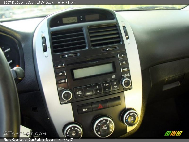 White / Black 2007 Kia Spectra Spectra5 SX Wagon