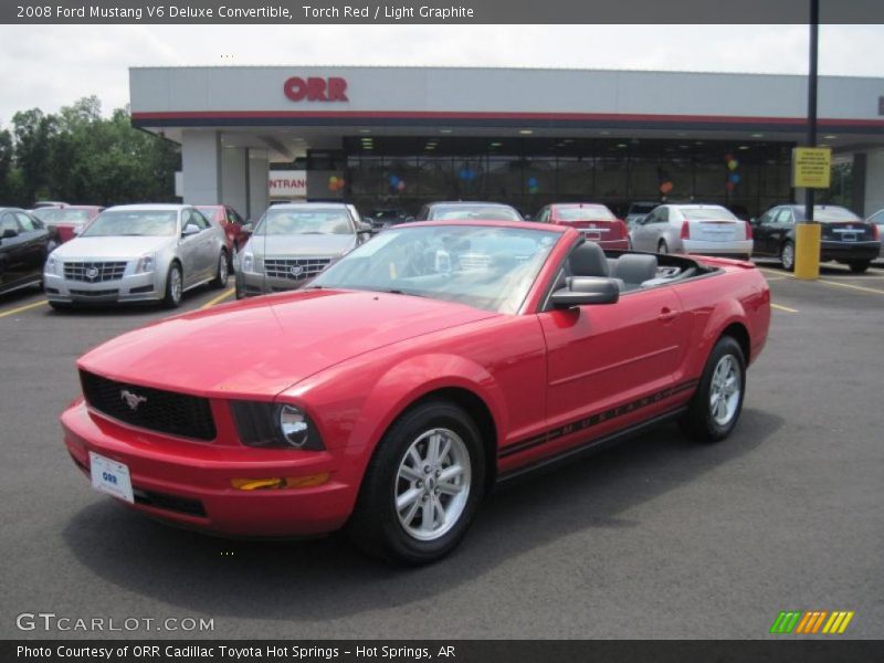 Torch Red / Light Graphite 2008 Ford Mustang V6 Deluxe Convertible