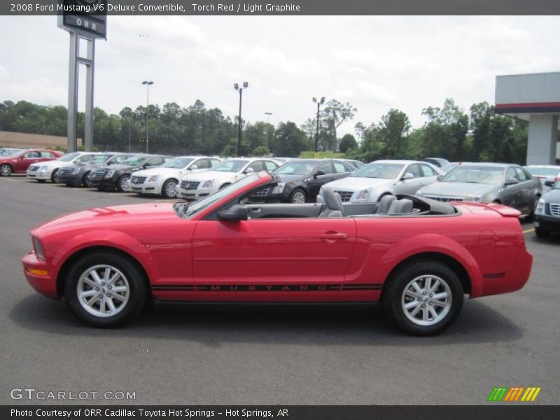 Torch Red / Light Graphite 2008 Ford Mustang V6 Deluxe Convertible