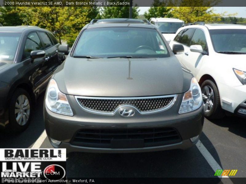 Dark Bronze Metallic / Black/Saddle 2008 Hyundai Veracruz SE AWD