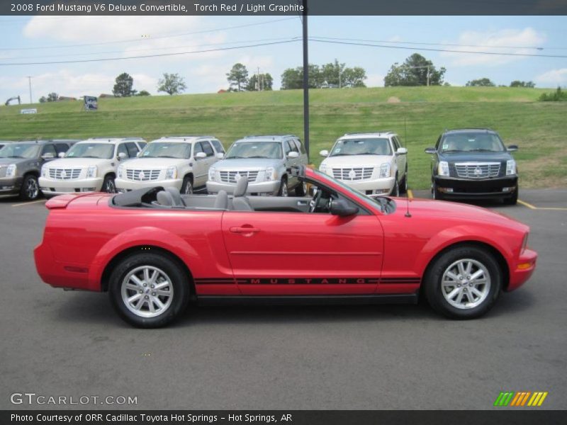 Torch Red / Light Graphite 2008 Ford Mustang V6 Deluxe Convertible