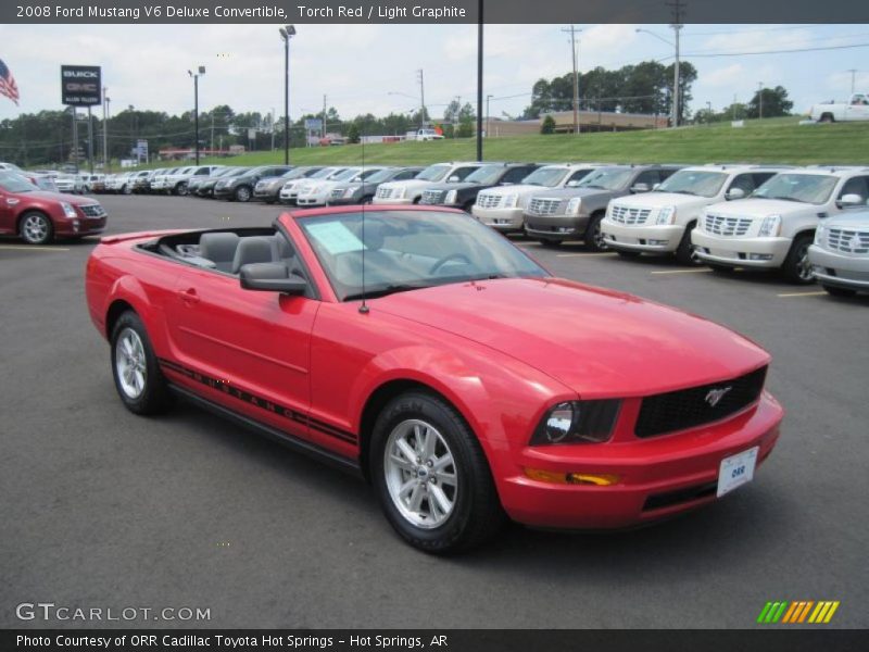 Torch Red / Light Graphite 2008 Ford Mustang V6 Deluxe Convertible