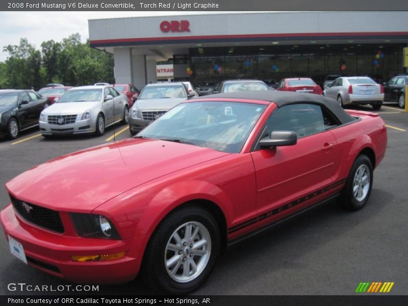 Torch Red / Light Graphite 2008 Ford Mustang V6 Deluxe Convertible