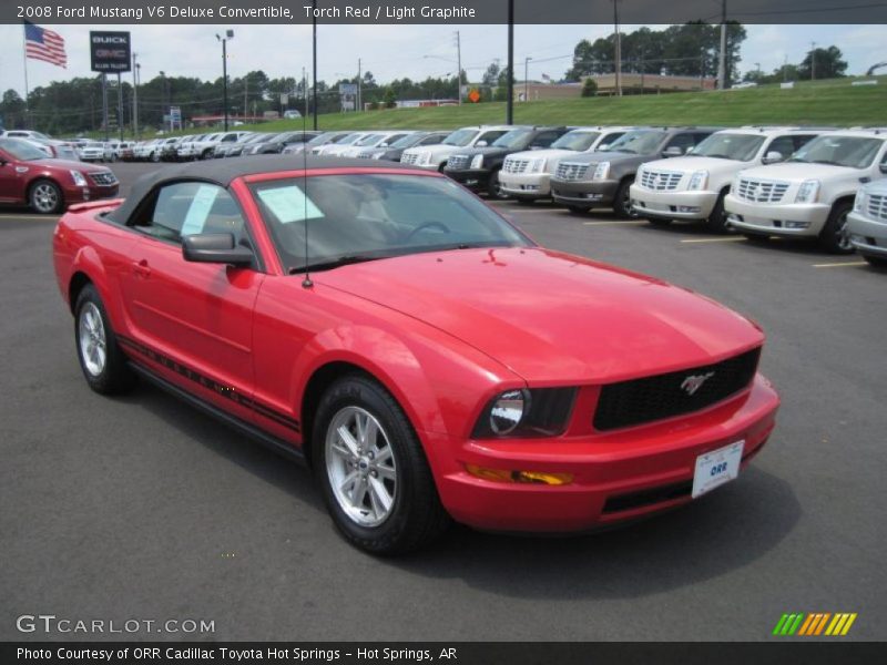 Torch Red / Light Graphite 2008 Ford Mustang V6 Deluxe Convertible