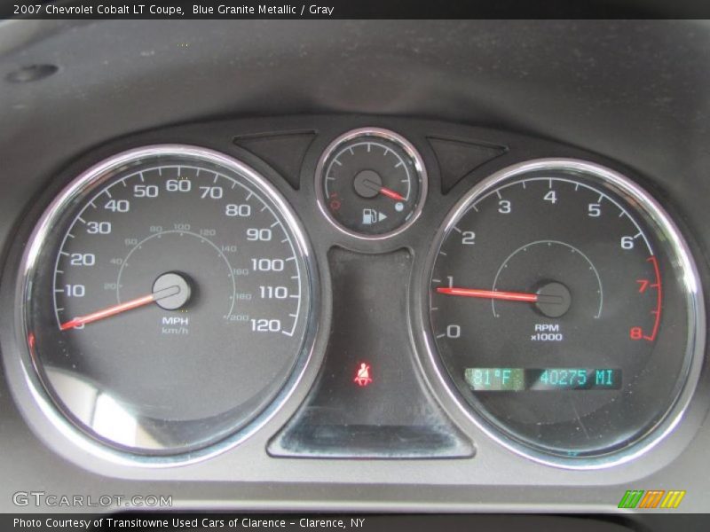 Blue Granite Metallic / Gray 2007 Chevrolet Cobalt LT Coupe