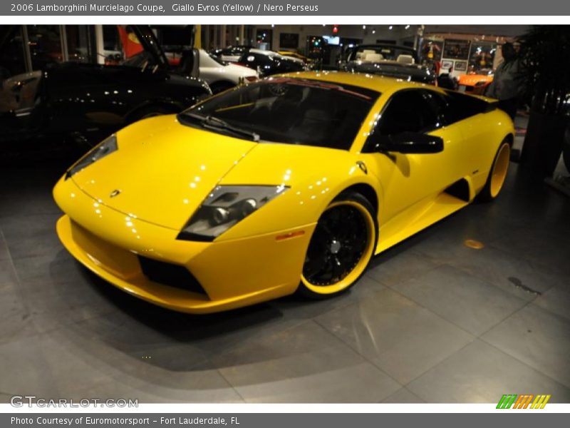 Giallo Evros (Yellow) / Nero Perseus 2006 Lamborghini Murcielago Coupe