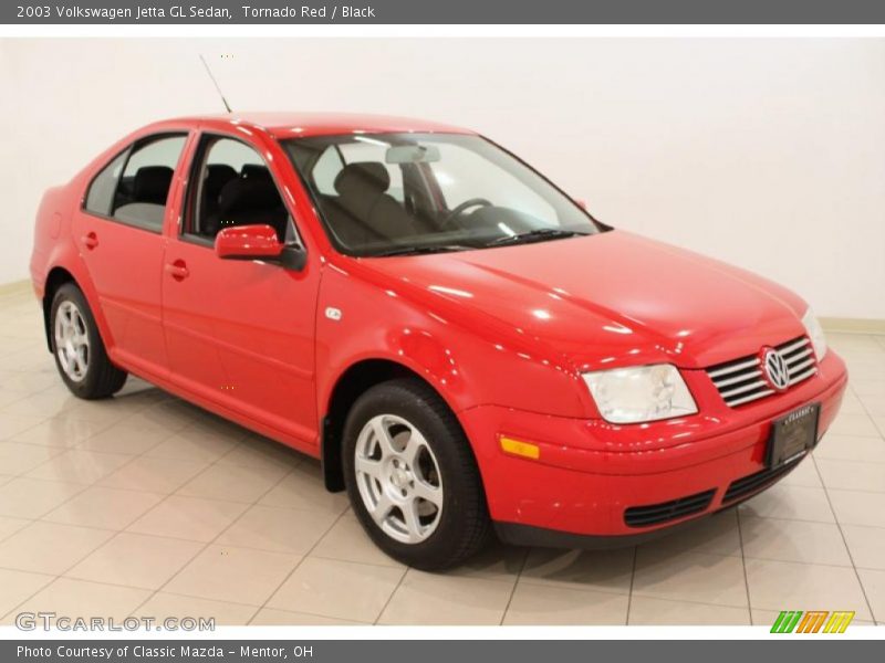 Tornado Red / Black 2003 Volkswagen Jetta GL Sedan