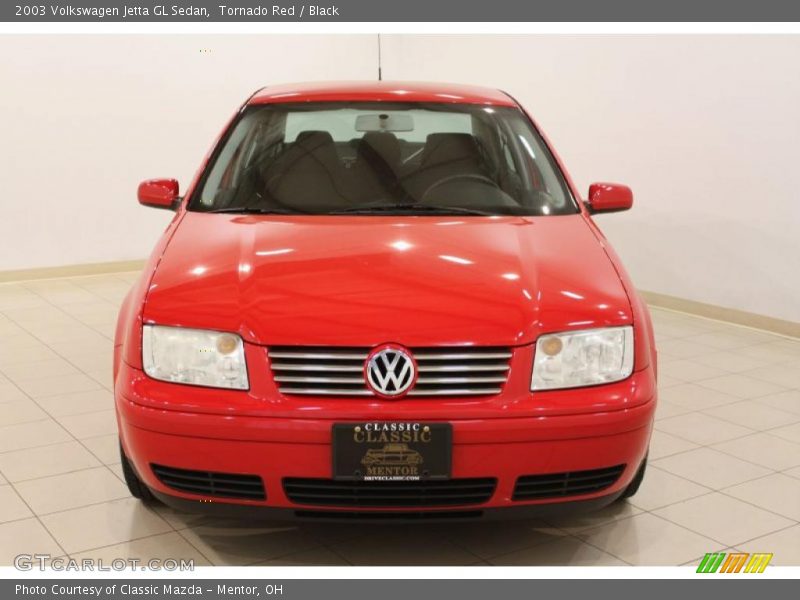 Tornado Red / Black 2003 Volkswagen Jetta GL Sedan