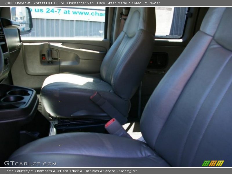 Dark Green Metallic / Medium Pewter 2008 Chevrolet Express EXT LS 3500 Passenger Van