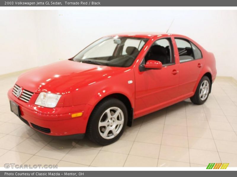 Tornado Red / Black 2003 Volkswagen Jetta GL Sedan