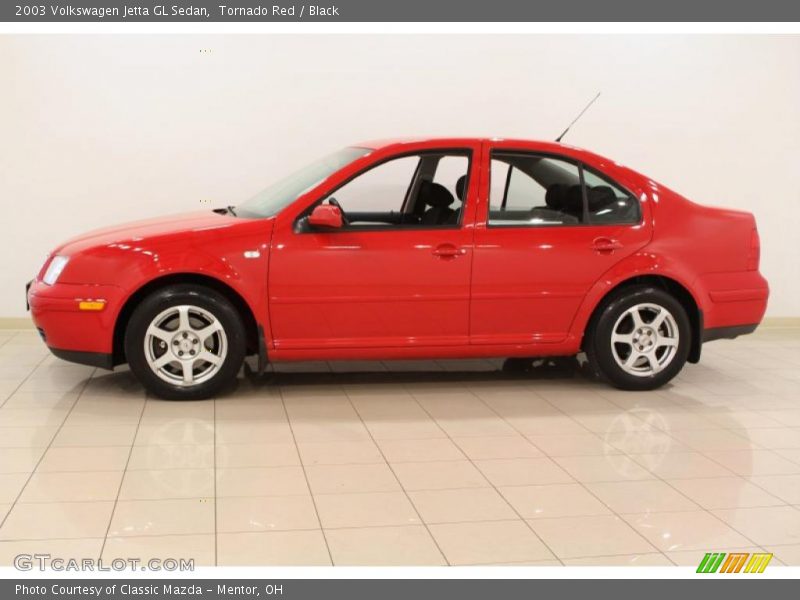 Tornado Red / Black 2003 Volkswagen Jetta GL Sedan
