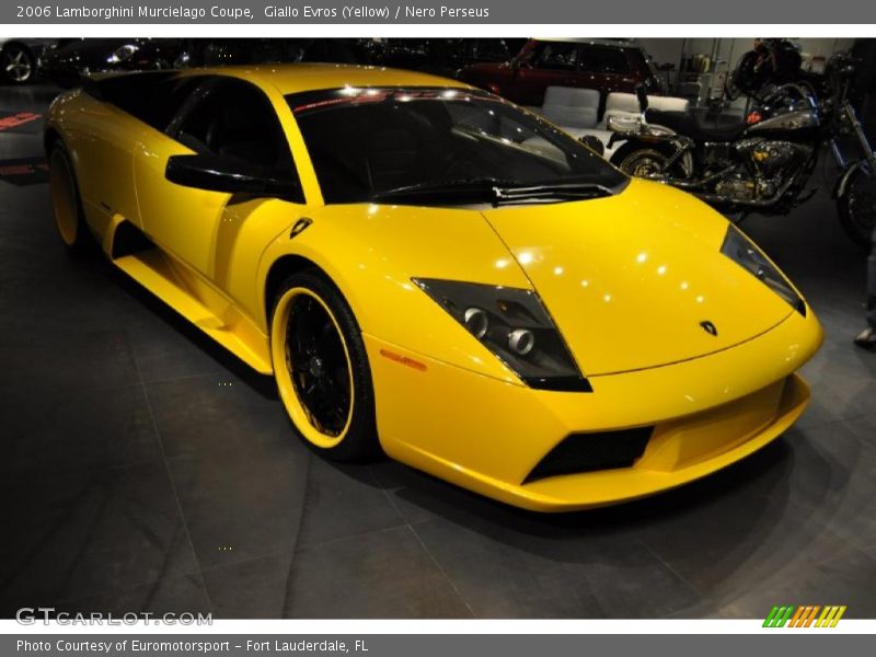 Giallo Evros (Yellow) / Nero Perseus 2006 Lamborghini Murcielago Coupe