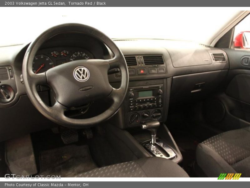 Tornado Red / Black 2003 Volkswagen Jetta GL Sedan