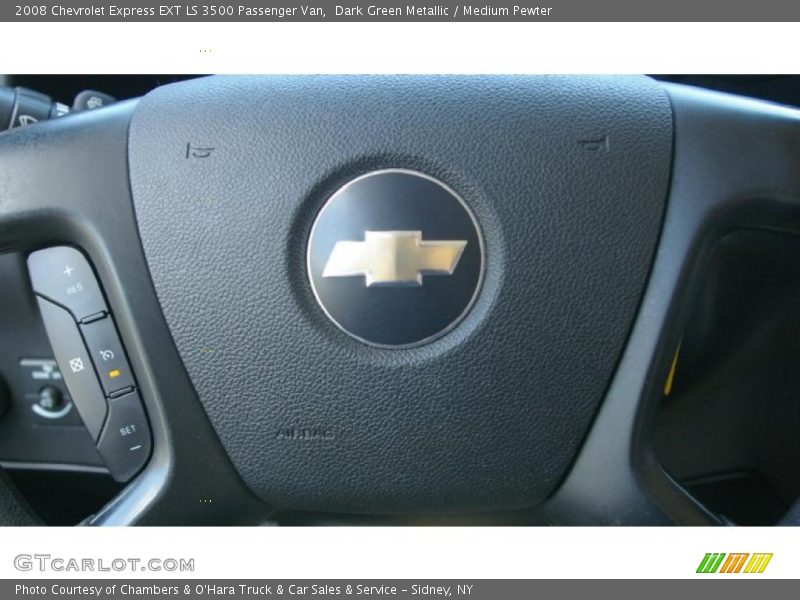 Dark Green Metallic / Medium Pewter 2008 Chevrolet Express EXT LS 3500 Passenger Van