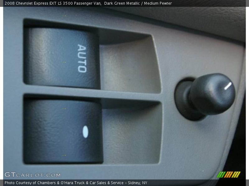 Dark Green Metallic / Medium Pewter 2008 Chevrolet Express EXT LS 3500 Passenger Van