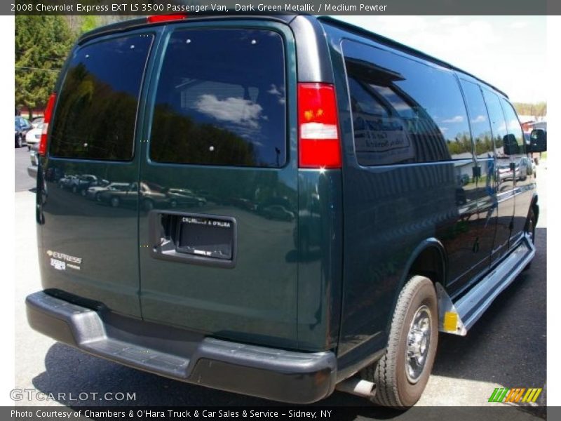 Dark Green Metallic / Medium Pewter 2008 Chevrolet Express EXT LS 3500 Passenger Van